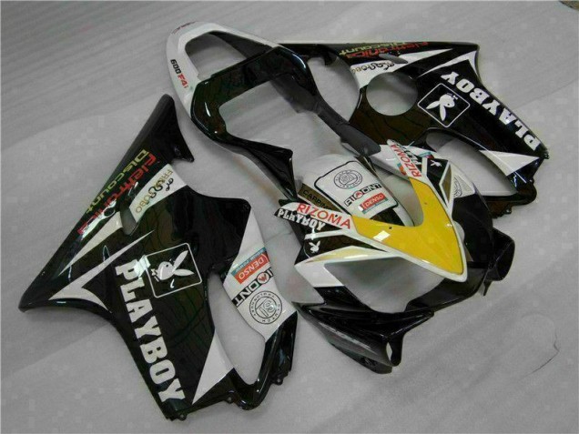 Carenados Moto CBR 600 F4i 01-03 - Amarillo Plata Negro Playboy Carenados Moto CBR 600 F4i 01-03 - Amarillo Plata Negro Playboy