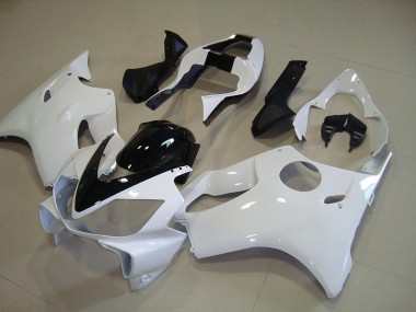 Carenados Moto CBR 600 F4i 01-03 - Blanco con Negro Raya