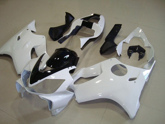 Carenados Moto CBR 600 F4i 01-03 - Blanco con Negro Raya Carenados Moto CBR 600 F4i 01-03 - Blanco con Negro Raya