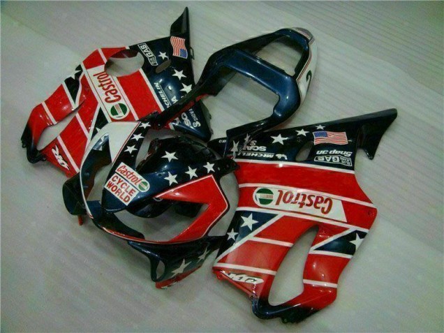 Carenados Moto CBR 600 F4i 01-03 - Rojo Blanco Azul Castrol Cycle World Carenados Moto CBR 600 F4i 01-03 - Rojo Blanco Azul Castrol Cycle World