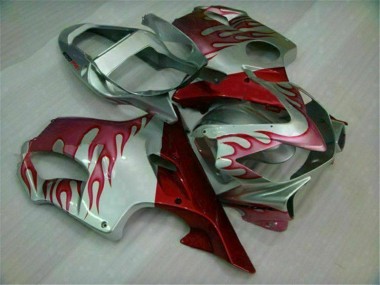 Carenados Moto CBR 600 F4i 01-03 - Rojo Llama Plata