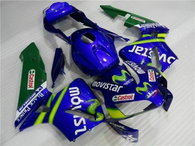Carenados Moto CBR 600 RR 03-04 - Azul Verde Movistar Castrol Carenados Moto CBR 600 RR 03-04 - Azul Verde Movistar Castrol
