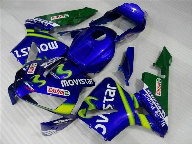Carenados Moto CBR 600 RR 03-04 - Azul Verde Movistar Castrol Carenados Moto CBR 600 RR 03-04 - Azul Verde Movistar Castrol