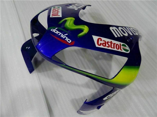Carenados Moto CBR 600 RR 03-04 - Azul Verde Movistar Castrol Carenados Moto CBR 600 RR 03-04 - Azul Verde Movistar Castrol