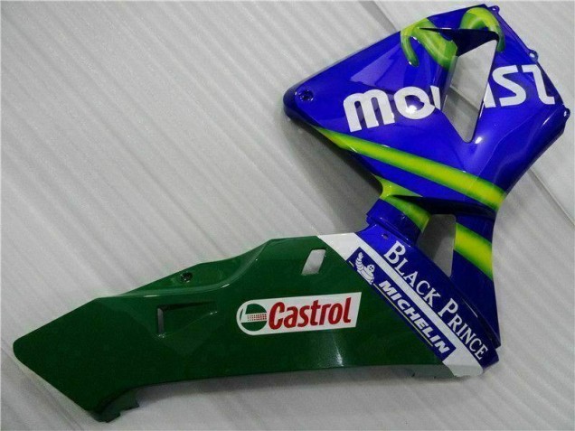 Carenados Moto CBR 600 RR 03-04 - Azul Verde Movistar Castrol Carenados Moto CBR 600 RR 03-04 - Azul Verde Movistar Castrol