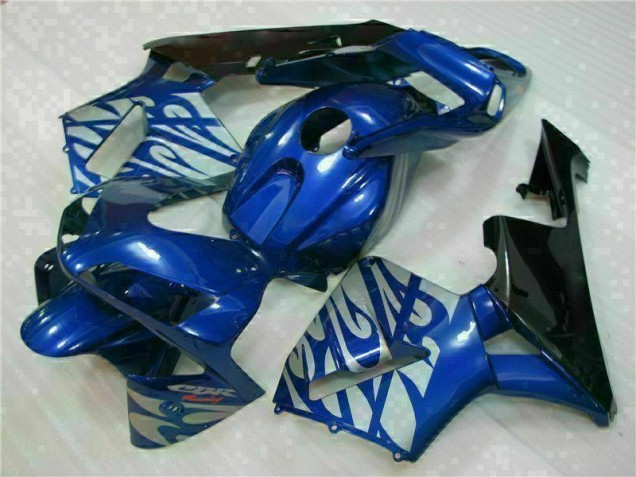 Carenados Moto CBR 600 RR 03-04 - Azul con Plata Llama Carenados Moto CBR 600 RR 03-04 - Azul con Plata Llama