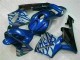 Carenados Moto CBR 600 RR 03-04 - Azul con Plata Llama Carenados Moto CBR 600 RR 03-04 - Azul con Plata Llama