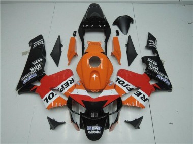 Carenados Moto CBR 600 RR 03-04 - Naranja Rojo Negro Repsol