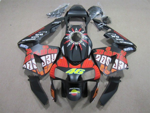 Carenados Moto CBR 600 RR 03-04 - Negro Rojo Repsol 46 Carenados Moto CBR 600 RR 03-04 - Negro Rojo Repsol 46