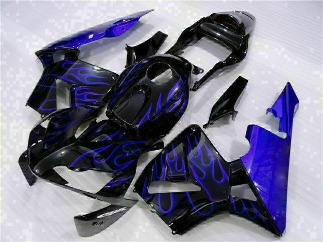 Carenados Moto CBR 600 RR 03-04 - Negro con Azul Llama Carenados Moto CBR 600 RR 03-04 - Negro con Azul Llama