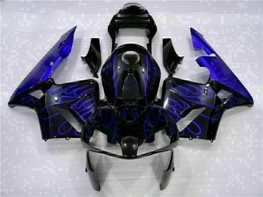 Carenados Moto CBR 600 RR 03-04 - Negro con Azul Llama
