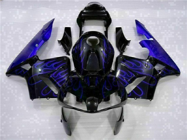 Carenados Moto CBR 600 RR 03-04 - Negro con Azul Llama Carenados Moto CBR 600 RR 03-04 - Negro con Azul Llama