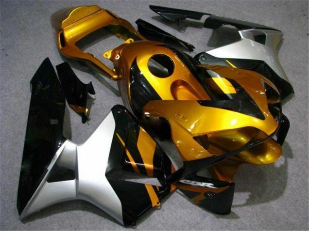 Carenados Moto CBR 600 RR 03-04 - Oro Plata Negro Carenados Moto CBR 600 RR 03-04 - Oro Plata Negro