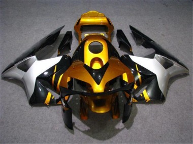 Carenados Moto CBR 600 RR 03-04 - Oro Plata Negro