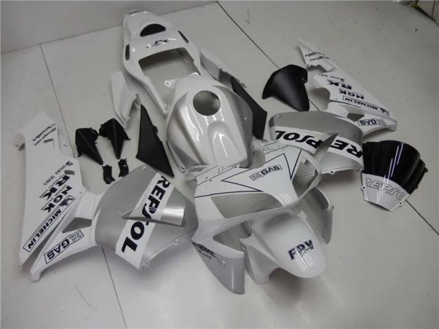 Carenados Moto CBR 600 RR 03-04 - Plata Blanco Negro Repsol Carenados Moto CBR 600 RR 03-04 - Plata Blanco Negro Repsol
