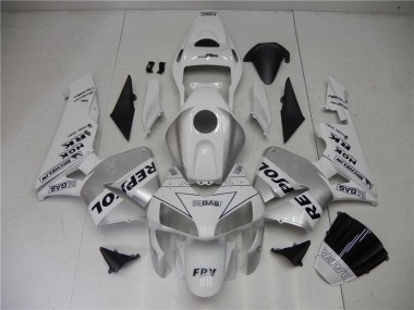 Carenados Moto CBR 600 RR 03-04 - Plata Blanco Negro Repsol