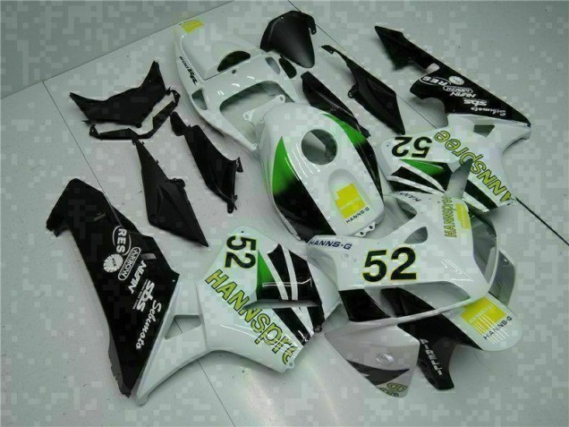 Carenados Moto CBR 600 RR 05-06 - Blanco Amarillo Verde 52 Carenados Moto CBR 600 RR 05-06 - Blanco Amarillo Verde 52