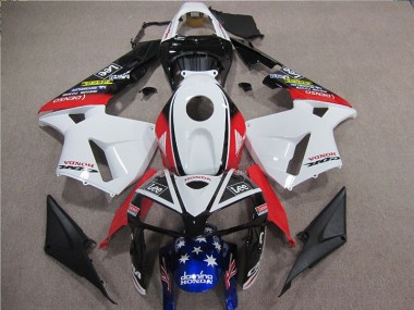 Carenados Moto CBR 600 RR 05-06 - Blanco Rojo Azul Lee