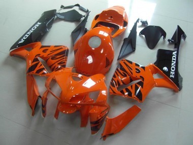 Carenados Moto CBR 600 RR 05-06 - Naranja Negro Llama