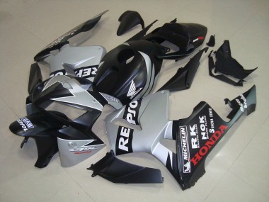 Carenados Moto CBR 600 RR 05-06 - Negro Mate Plata Repsol