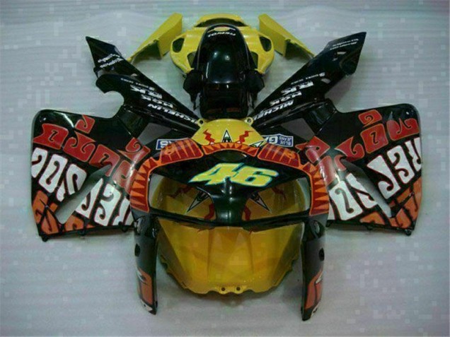 Carenados Moto CBR 600 RR 05-06 - Negro Rojo Amarillo 46 Carenados Moto CBR 600 RR 05-06 - Negro Rojo Amarillo 46
