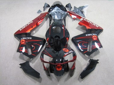 Carenados Moto CBR 600 RR 05-06 - Negro Rojo BACARDI