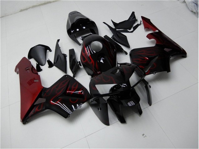 Carenados Moto CBR 600 RR 05-06 - Rojo Llama Negro Carenados Moto CBR 600 RR 05-06 - Rojo Llama Negro