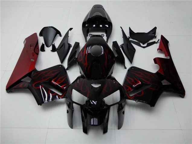 Carenados Moto CBR 600 RR 05-06 - Rojo Llama Negro Carenados Moto CBR 600 RR 05-06 - Rojo Llama Negro