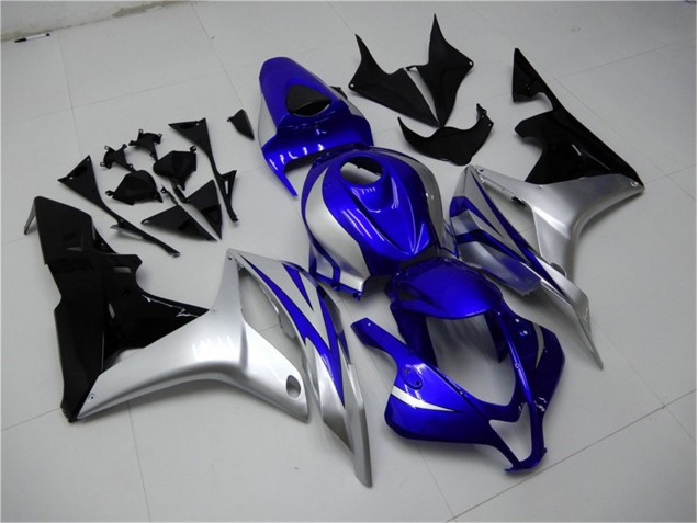 Carenados Moto CBR 600 RR 07-08 - Azul Plata Negro Carenados Moto CBR 600 RR 07-08 - Azul Plata Negro