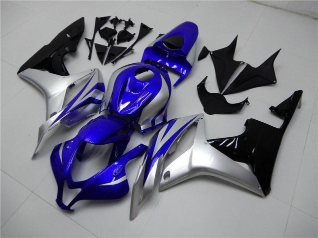 Carenados Moto CBR 600 RR 07-08 - Azul Plata Negro Carenados Moto CBR 600 RR 07-08 - Azul Plata Negro