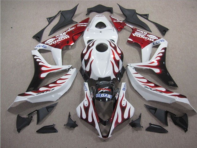 Carenados Moto CBR 600 RR 07-08 - Blanco Rojo Llama Tiburón Carenados Moto CBR 600 RR 07-08 - Blanco Rojo Llama Tiburón