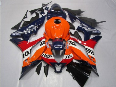 Carenados Moto CBR 600 RR 07-08 - Naranja Azul Negro Repsol