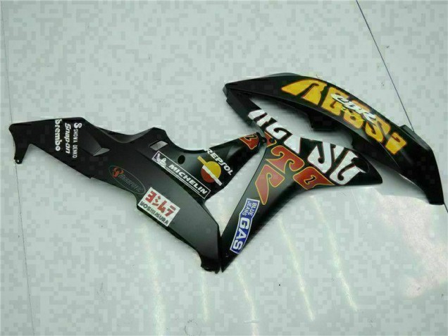 Carenados Moto CBR 600 RR 07-08 - Negro Amarillo Repsol 46 Carenados Moto CBR 600 RR 07-08 - Negro Amarillo Repsol 46