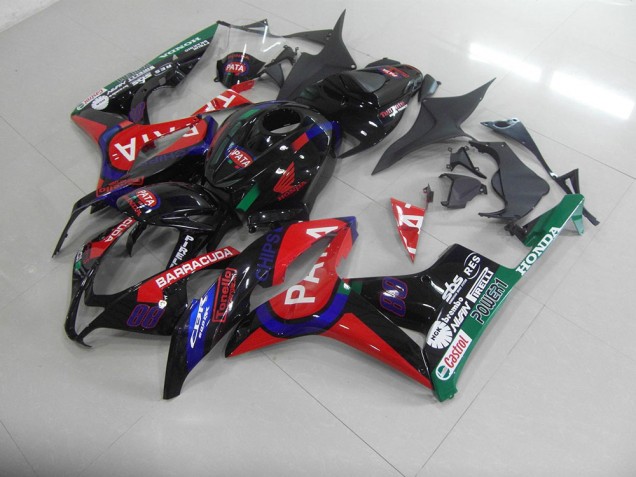 Carenados Moto CBR 600 RR 07-08 - Negro Rojo Pata Carenados Moto CBR 600 RR 07-08 - Negro Rojo Pata