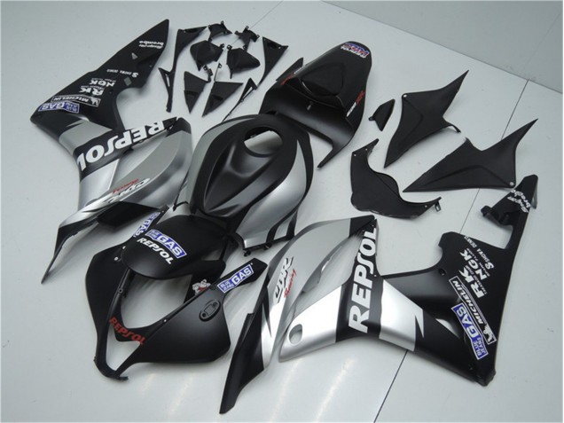 Carenados Moto CBR 600 RR 07-08 - Plata Repsol Negro Carenados Moto CBR 600 RR 07-08 - Plata Repsol Negro