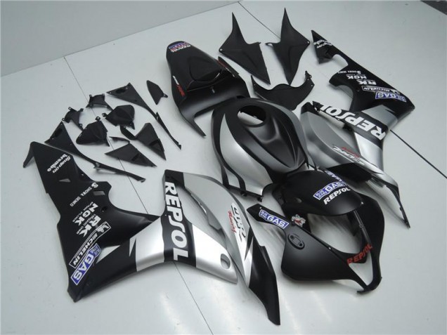 Carenados Moto CBR 600 RR 07-08 - Plata Repsol Negro Carenados Moto CBR 600 RR 07-08 - Plata Repsol Negro