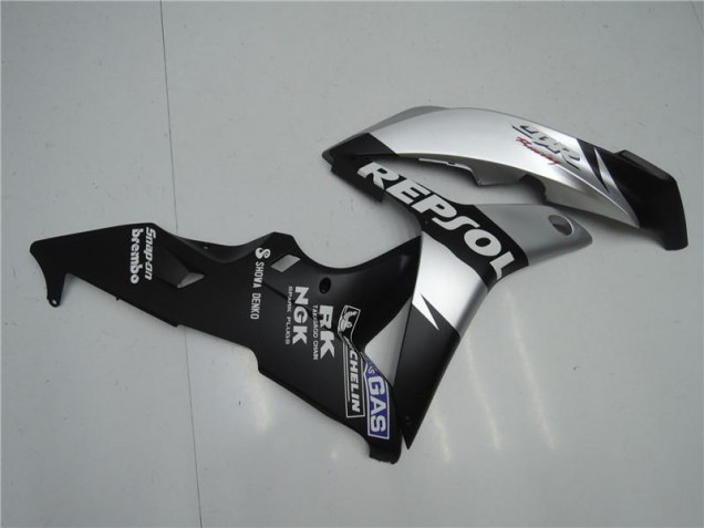 Carenados Moto CBR 600 RR 07-08 - Plata Repsol Negro Carenados Moto CBR 600 RR 07-08 - Plata Repsol Negro