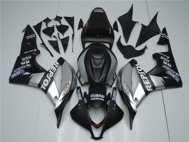 Carenados Moto CBR 600 RR 07-08 - Plata Repsol Negro Carenados Moto CBR 600 RR 07-08 - Plata Repsol Negro