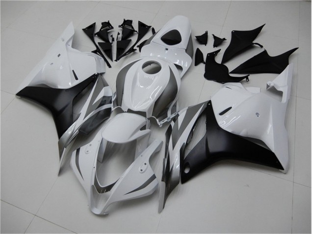 Carenados Moto CBR 600 RR 09-12 - Blanco Plata Negro Carenados Moto CBR 600 RR 09-12 - Blanco Plata Negro