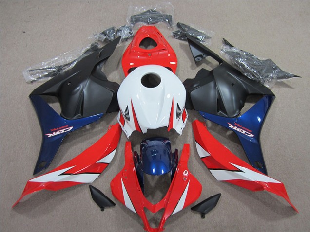 Carenados Moto CBR 600 RR 09-12 - Blanco Rojo Azul Carenados Moto CBR 600 RR 09-12 - Blanco Rojo Azul