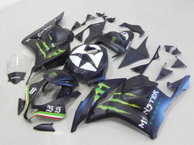 Carenados Moto CBR 600 RR 09-12 - Monster Negro Mate