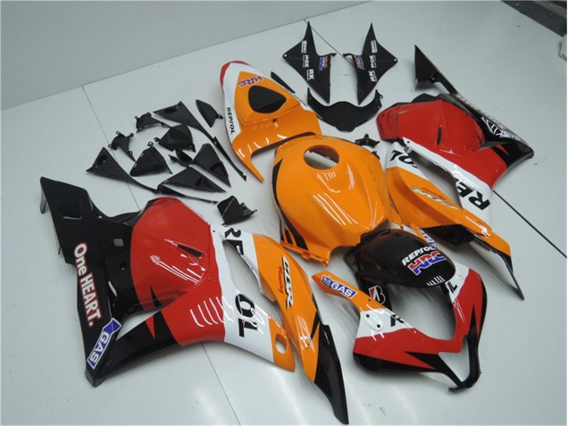Carenados Moto CBR 600 RR 09-12 - Naranja Rojo Negro Repsol Carenados Moto CBR 600 RR 09-12 - Naranja Rojo Negro Repsol