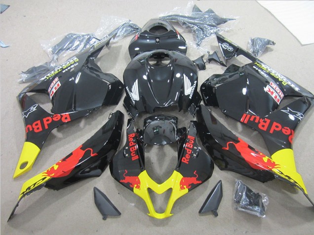 Carenados Moto CBR 600 RR 09-12 - Negro Amarillo Red Bull