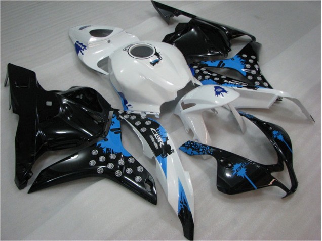Carenados Moto CBR 600 RR 09-12 - Negro Blanco Azul Carenados Moto CBR 600 RR 09-12 - Negro Blanco Azul