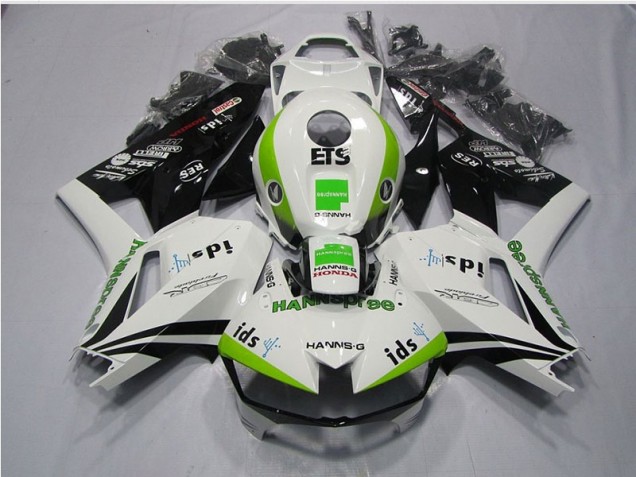 Carenados Moto CBR 600 RR 13-21 - Blanco Verde Hannspree ETS Carenados Moto CBR 600 RR 13-21 - Blanco Verde Hannspree ETS