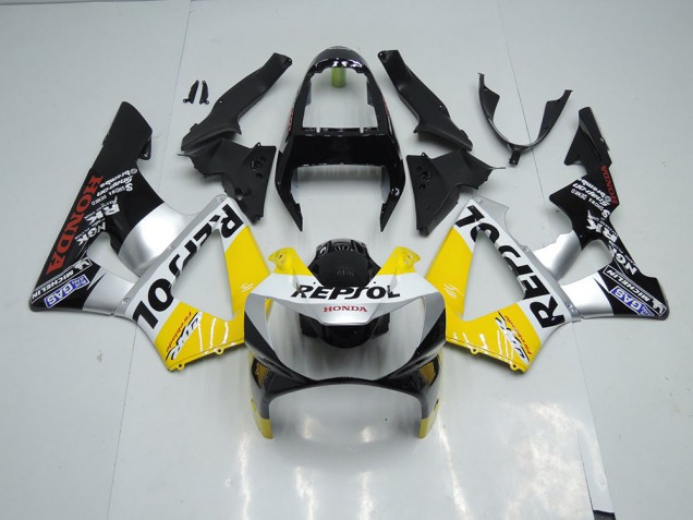 Carenados Moto CBR 900 RR 929 00-01 - Amarillo Plata Negro Repsol Carenados Moto CBR 900 RR 929 00-01 - Amarillo Plata Negro Repsol