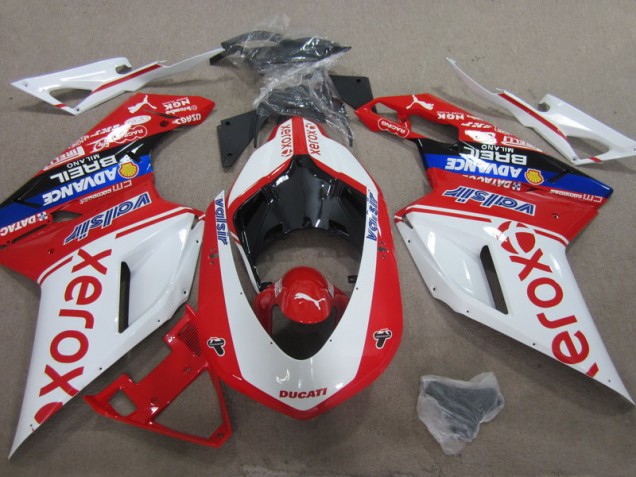 Carenados Moto Ducati 1098 07-14 - Blanco Rojo Xerox Carenados Moto Ducati 1098 07-14 - Blanco Rojo Xerox