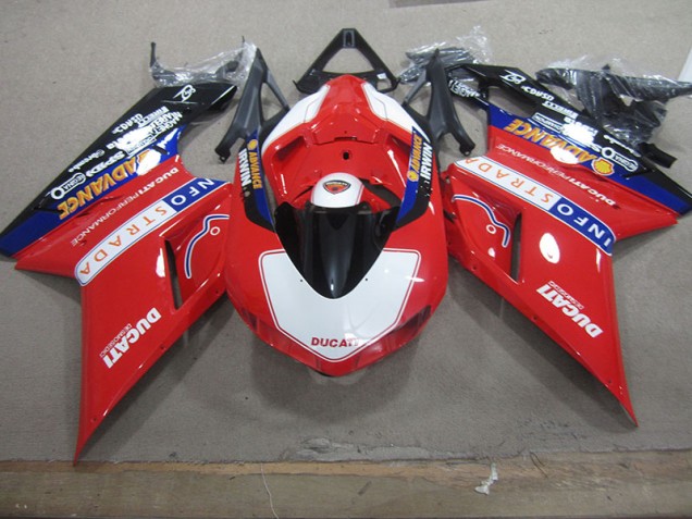 Carenados Moto Ducati 1098 07-14 - Rojo Blanco Info Strada Carenados Moto Ducati 1098 07-14 - Rojo Blanco Info Strada