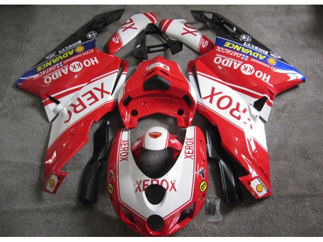Carenados Moto Ducati 749 05-06 - Rojo Blanco Xerox Carenados Moto Ducati 749 05-06 - Rojo Blanco Xerox