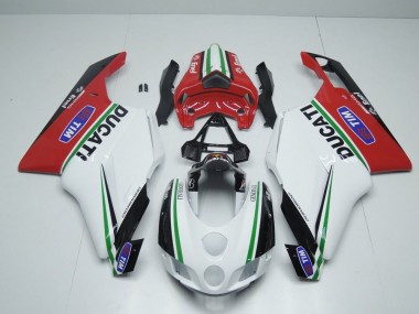 Carenados Moto Ducati 749 999 05-06 - Blanco Rojo Enel